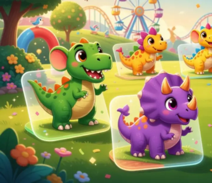 Dinoszaurusz-gyűjtés és fejlesztés sz bunten dínókkal a Crazy Dino Parkban